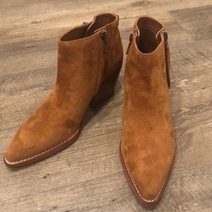 Brown Suede Sam Edelman Booties